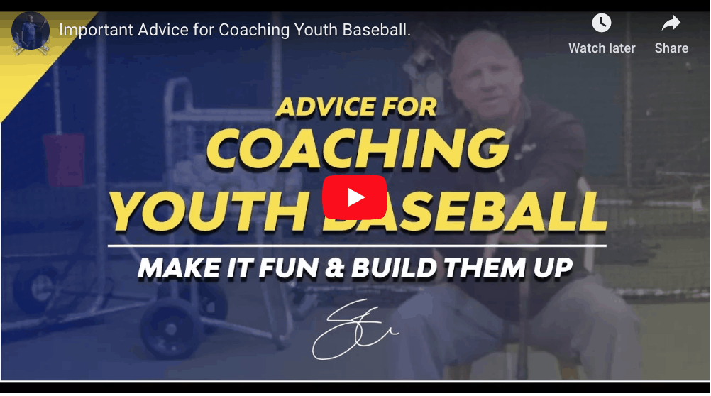 Important Advice for Coaching Youth Baseball.
