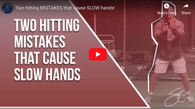 Two hitting MISTAKES that cause SLOW hands.